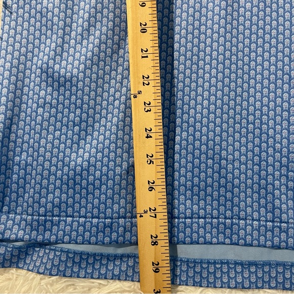 Peter Millar Summer Comfort David Bowie Polo Mens Medium Blue Performance Rare - Picture 7 of 9